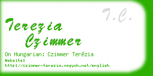 terezia czimmer business card