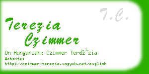 terezia czimmer business card